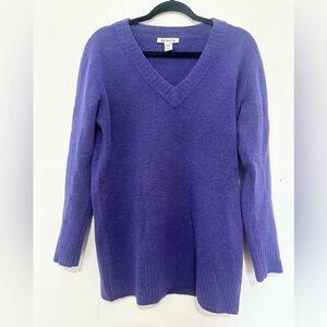 Athleta Westwood Chantel sweater women SP purple pullover knit merino wool
